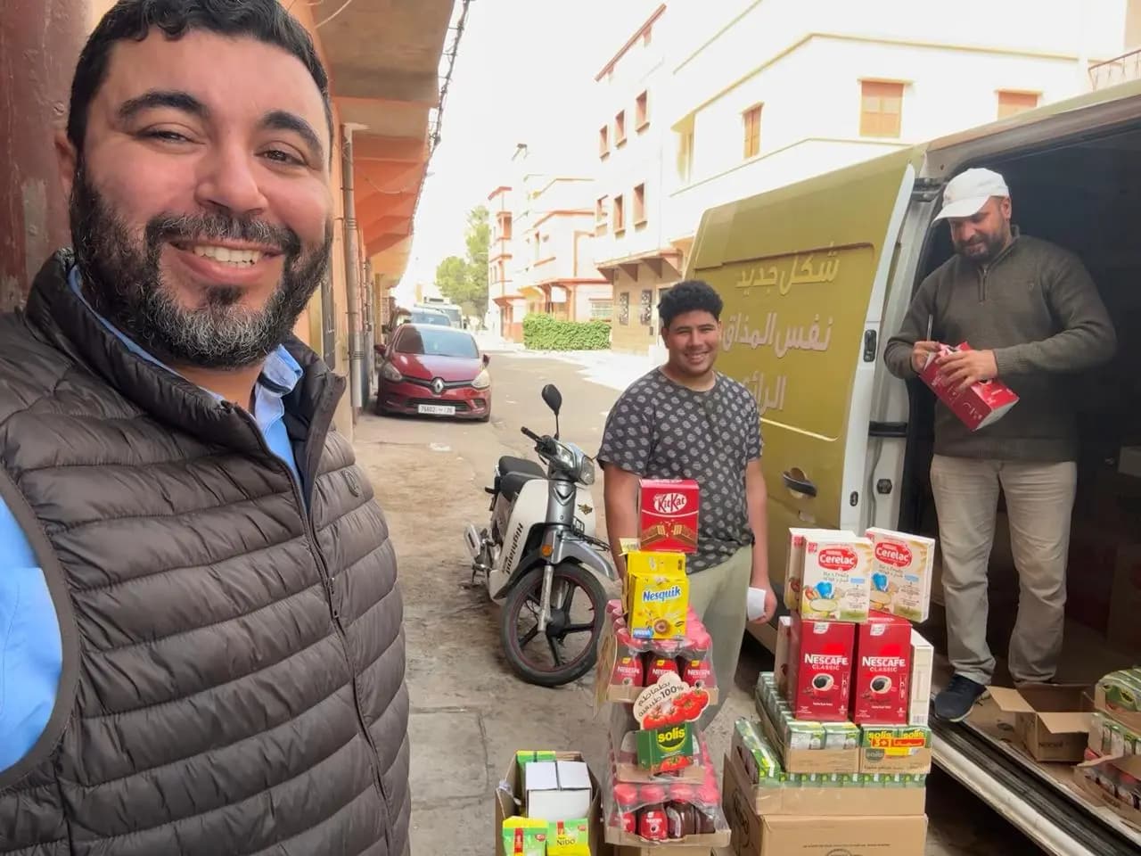 Nestlé products delivered to a retailer