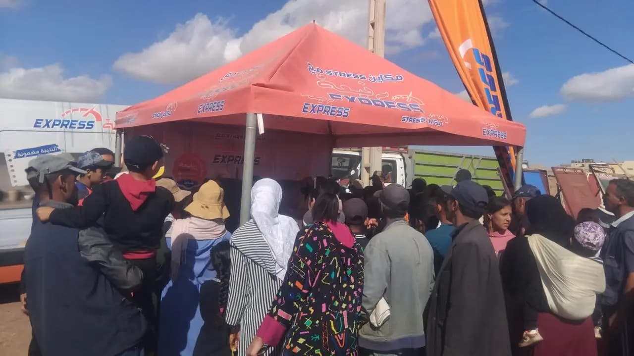Lesaffre activation team at a rural market