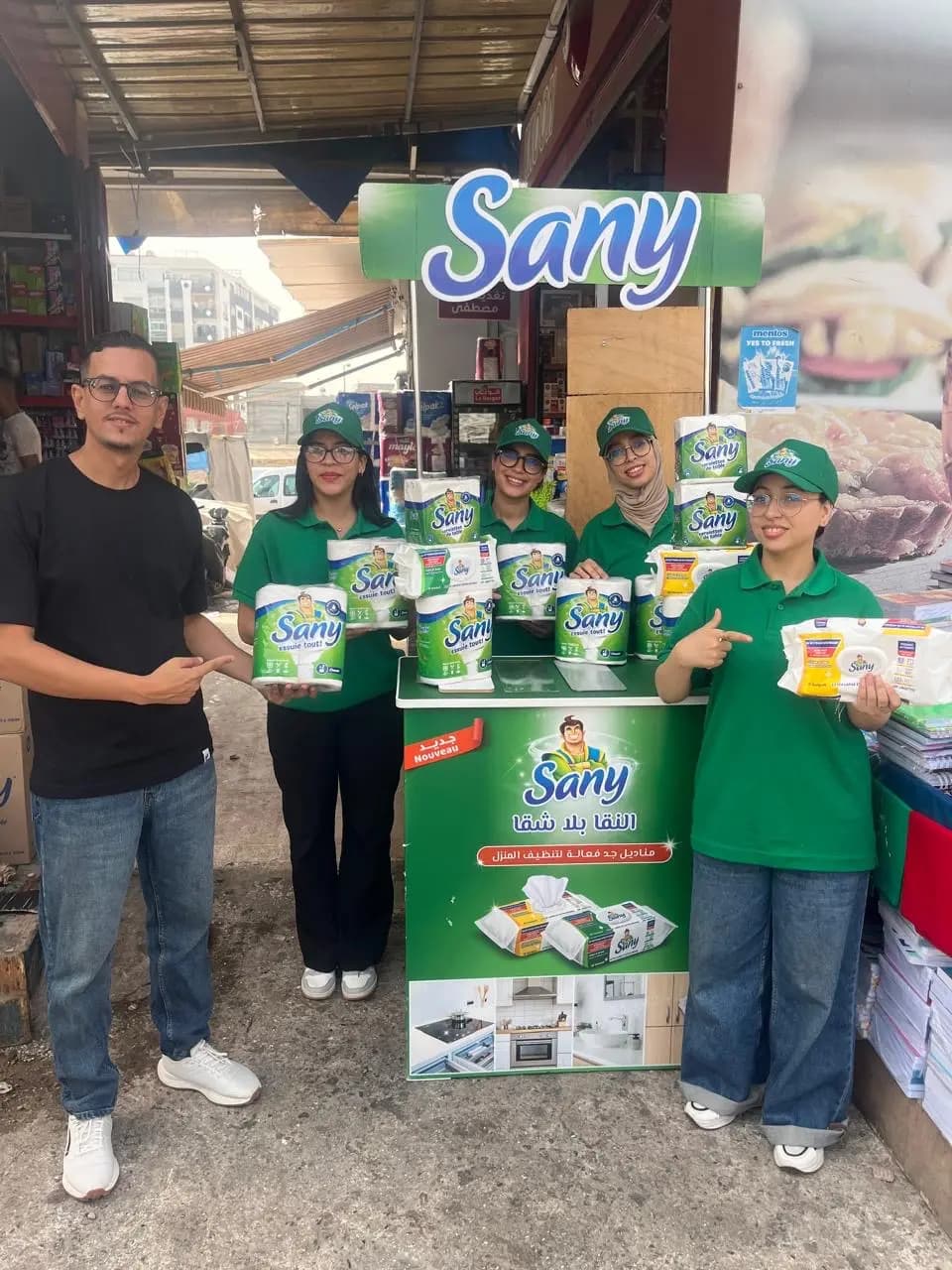 Sanipack Sany team at an urban activation